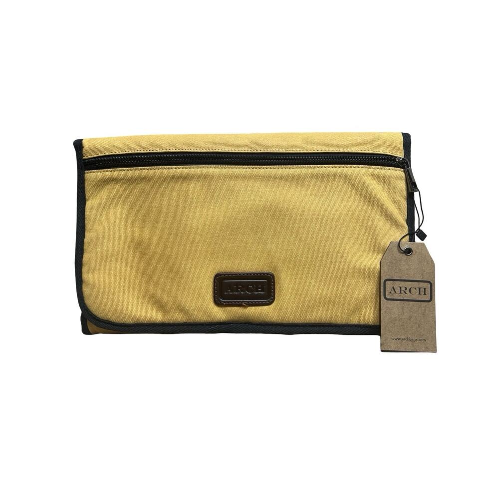 ARCH Bags Australia Mustard Nappy Clutch Fold Out Changing Pad NWT